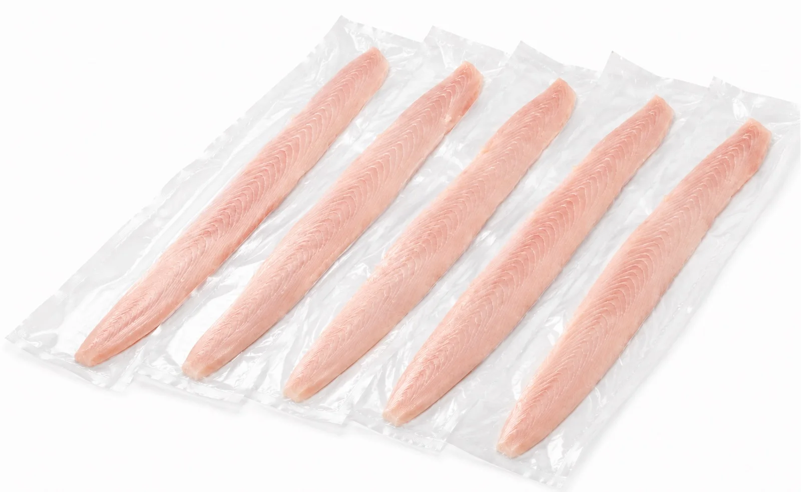 Frozen skin-off Brazilian Mahi Mahi fillets, individually vacuum packed